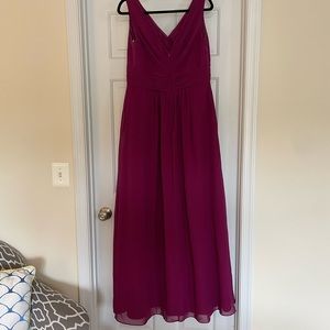 Christina Wu Bridesmaid dress in Sangria.